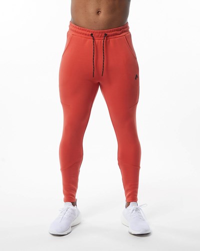 Alphalete Interlock Knit Zip Jogger Naranjas | IPGTRZ178