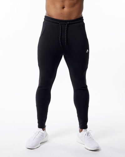Alphalete Interlock Knit Zip Jogger Negras | PXZTCJ124