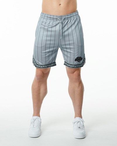 Alphalete Jersey Knit Corta Gris | HQILDA603