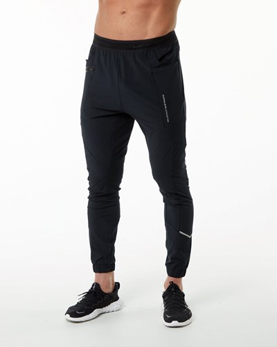Alphalete Ligeros 4-Way Stretch 29" Entrenamiento Pant Negras Plateadas | HSQTMV789