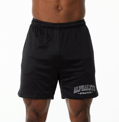 Alphalete Luxury Forro 4-Way Stretch Mesh Corta Negras | HGXVSL573