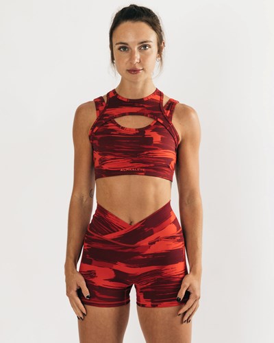 Alphalete Medium Impact Bra Camuflaje | JIWEDA904