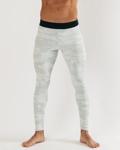 Alphalete Performance High-Compression Entrenamiento Tight Plateadas Camuflaje | QMTIAG251