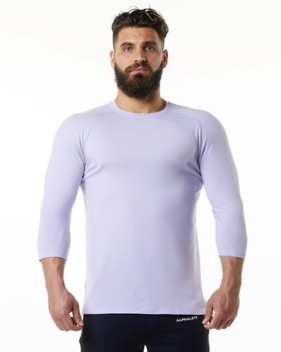 Alphalete Premium 3/4 Sleeve Tee Lilac Haze | IYZWAT580