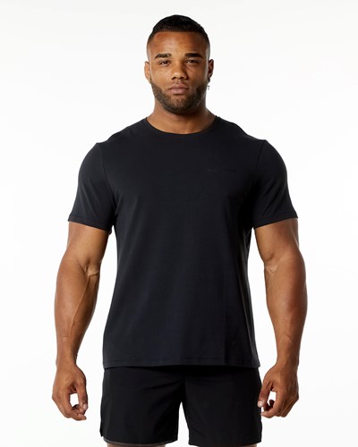 Alphalete Relaxed Fit Tee Blackout | MIDEQH516