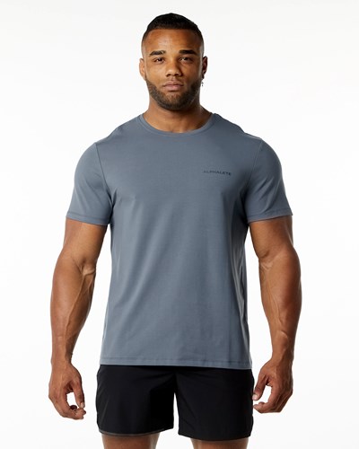 Alphalete Relaxed Fit Tee Carbon | HUXWPR018