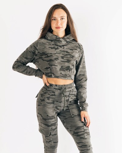 Alphalete Relaxed Single-Brushed Pullover Hoodie Camuflaje | QIPTWY138