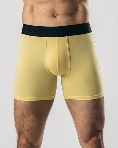 Alphalete Respirable Modal Boxer Brief Lemonade | YRBVXU385