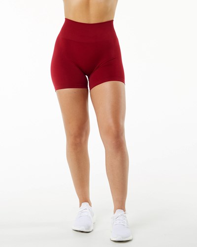 Alphalete Seamless Scrunch 4.5" Corta Scarlet | GAMSVU089