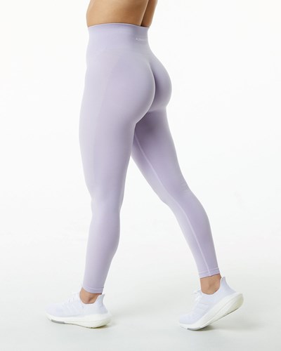 Alphalete Seamless Scrunch Legging Misty Lilac | UMSJZL261