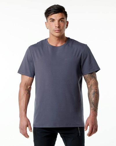 Alphalete Set-In Sleeve Tee Moradas | ZAXCGM540