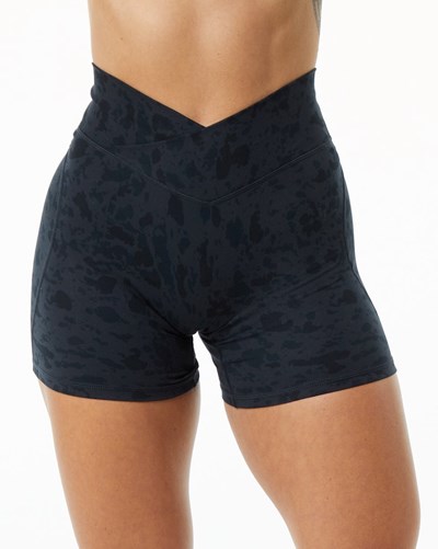 Alphalete Single Brushed Cross-Wrapped Corta Negras | JVQWKR658