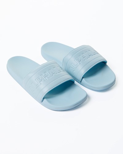 Alphalete Slides Azules Claro | EWFDJK791