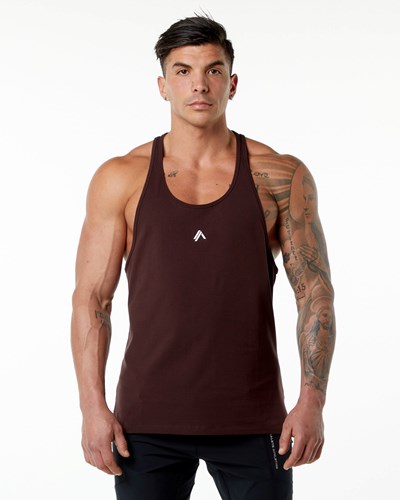 Alphalete Stepped Hem Stringer Burdeos | DQVUPO386