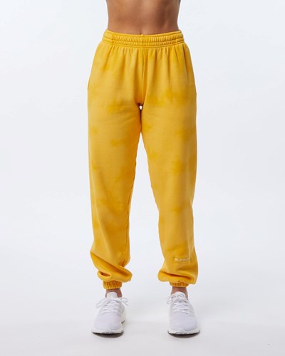 Alphalete Washed 30" Fleece Jogger Honey | QVEOID196