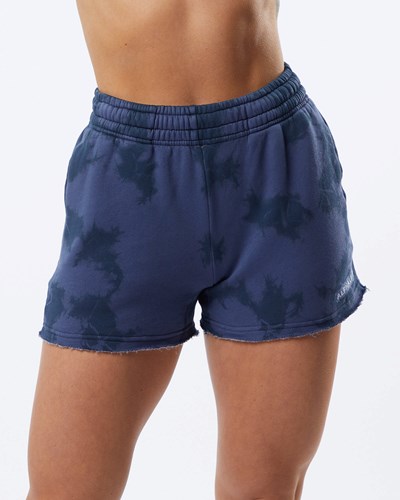 Alphalete Washed 3.5" Fleece Corta Moonlight | GPZOBU460