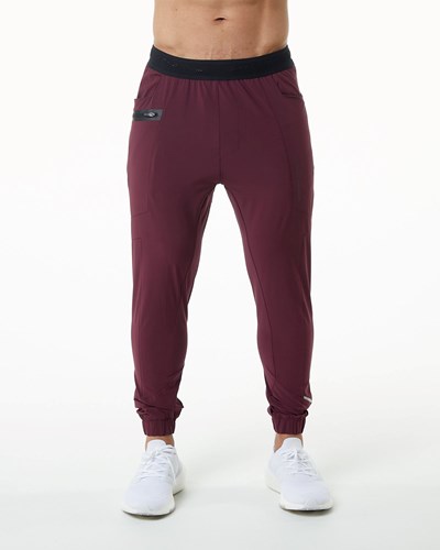 Alphalete Woven 4-Way Stretch 29" Pant Burdeos | QWLUSC249