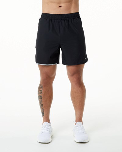 Alphalete Woven 4-Way Stretch 5" Corta Negras | XQZKWA189