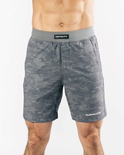 Alphalete Woven 4-Way Stretch 7" Corta Gris | UOCDZS712